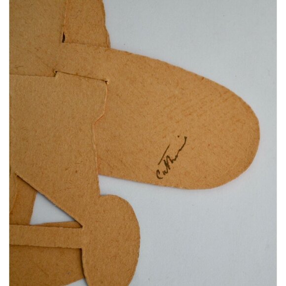 Vintage 1920s 1930s Mechanical Articulating Valentine Card Airplane Pilot - Picture 8 of 10